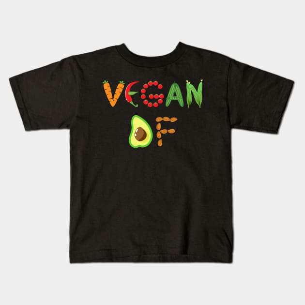Vegan AF Kids T-Shirt by KsuAnn